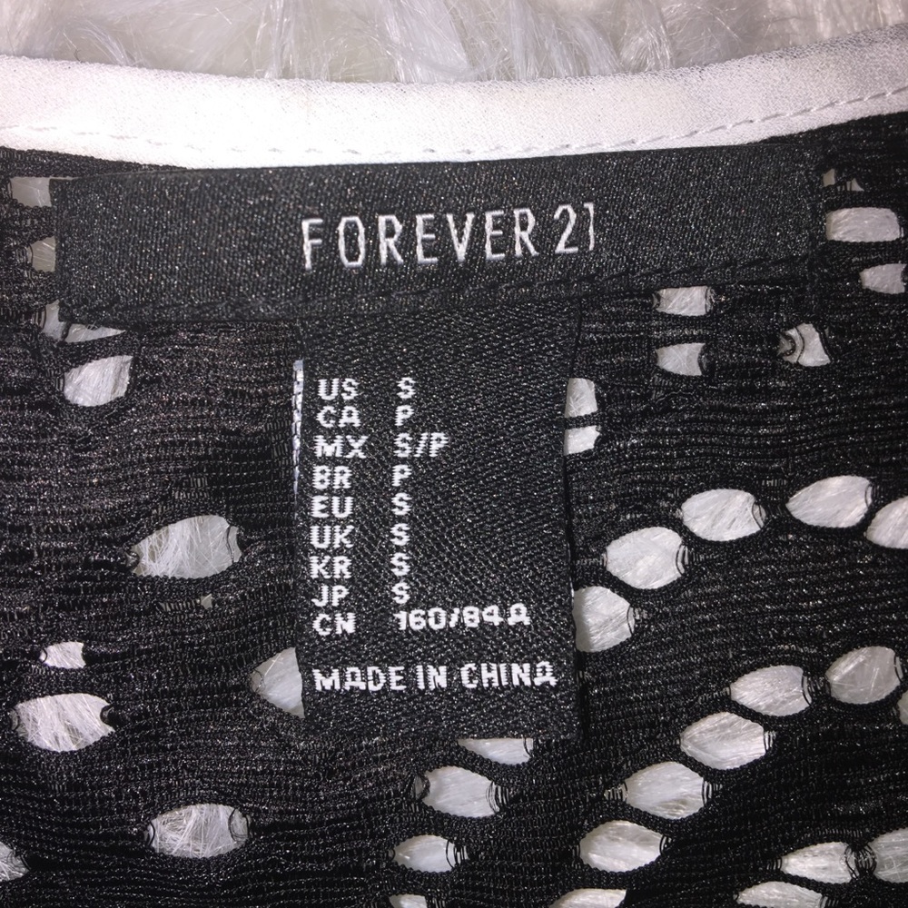 Forever 21 Black Lace Sleeveless Top, S - Picture 5 of 6